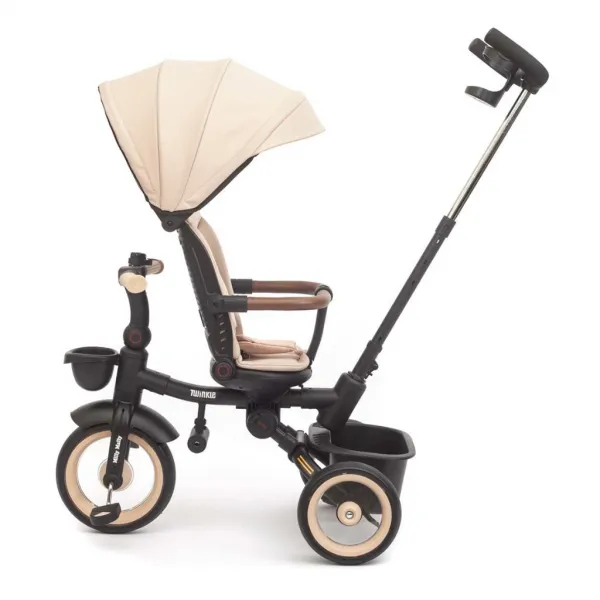 Luxusná detská trojkolka s osvetlením Milly Mally Twinkle beige