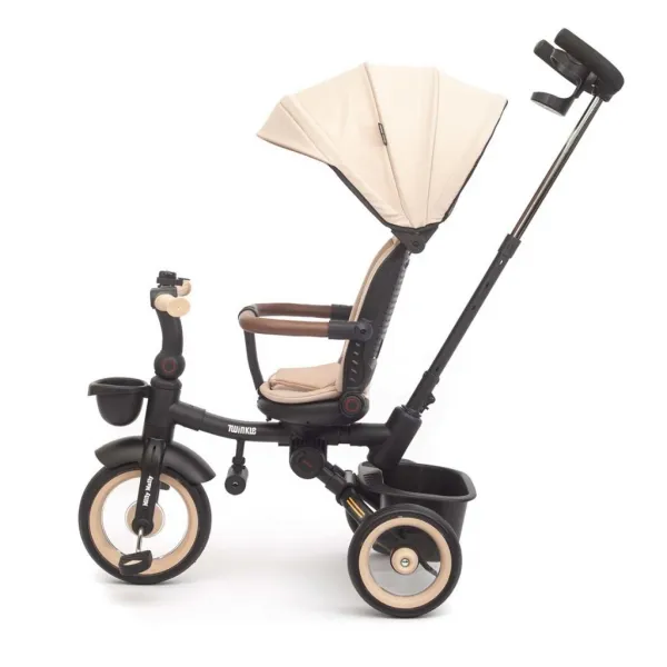 Luxusná detská trojkolka s osvetlením Milly Mally Twinkle beige
