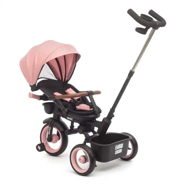 Luxusná detská trojkolka s osvetlením Milly Mally Twinkle pink