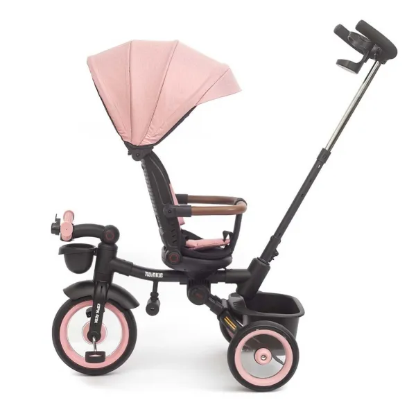 Luxusná detská trojkolka s osvetlením Milly Mally Twinkle pink