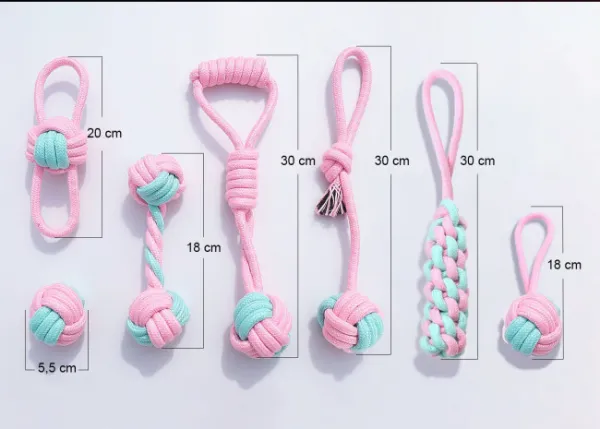 Sada hračiek pre psov PINKY (7 ks)
