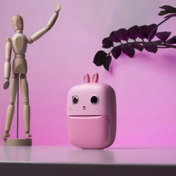 Mini Termálna Tlačiareň s Kamerou a Videorekordérom – Ružová H36821