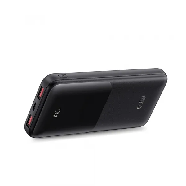 Tech-Protect PB01 Power Bank 10000mAh 2x USB / USB-C 22.5W, čierny