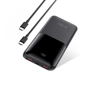 Tech-Protect PB01 Power Bank 10000mAh 2x USB / USB-C 22.5W, čierny