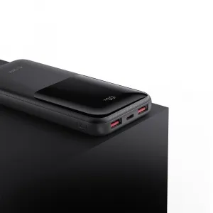 Tech-Protect PB01 Power Bank 10000mAh 2x USB / USB-C 22.5W, čierny