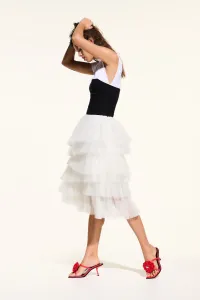 Sukňa Karl Lagerfeld Tuile Skirt White