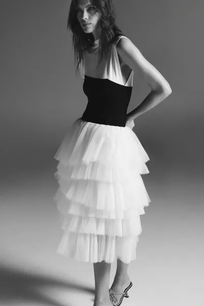 Sukňa Karl Lagerfeld Tuile Skirt White