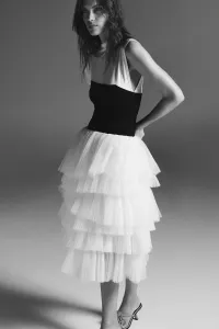 Sukňa Karl Lagerfeld Tuile Skirt White