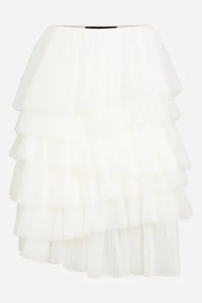 Sukňa Karl Lagerfeld Tuile Skirt White