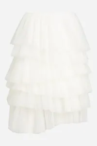 Sukňa Karl Lagerfeld Tuile Skirt White