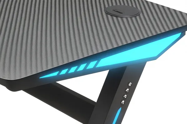 Ekspand Herný stôl s RGB 140x60 BG04 Čierny/Black