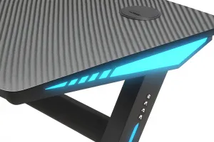 Ekspand Herný stôl s RGB 140x60 BG04 Čierny/Black