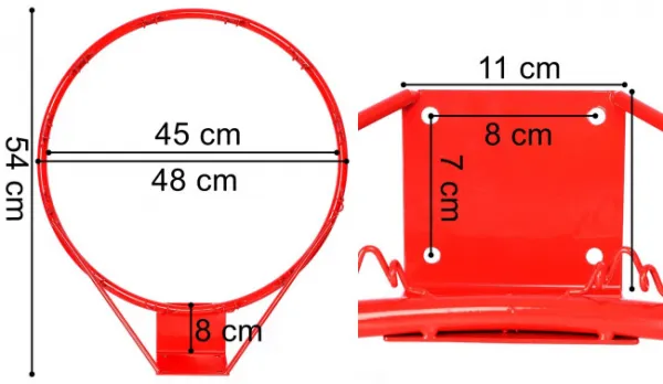 Basketbalový kôš TOSSER 45 cm