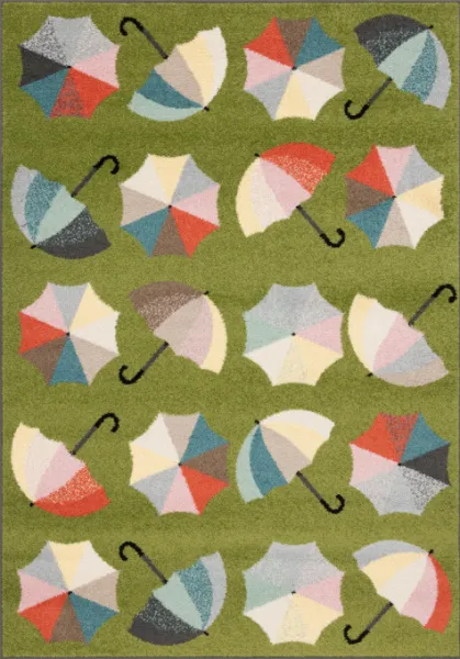 Koberec Funky Top Umbrellas Kiwi