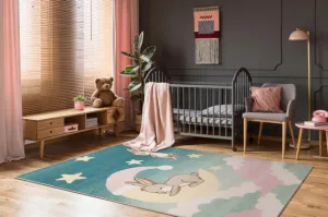 Koberec Agnella Funky Top Sweet Dreams modrý