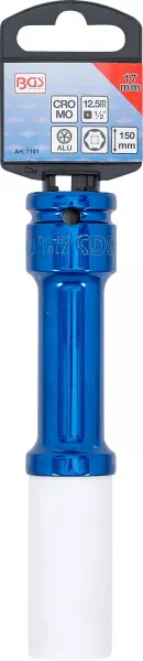 BGS Technics BGS 7101 – ochranná rázová hlavica 1/2", 17 mm, 150 mm