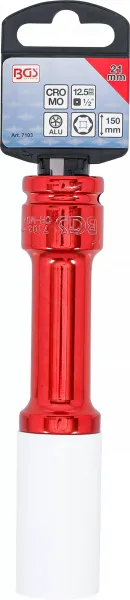 BGS Technics BGS 7103 – ochranná rázová hlavica 1/2", 21 mm, 150 mm