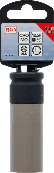 BGS Technics BGS – ochranná rázová hlavica 1/2", 18,5 mm, 85 mm (na matice Ford)