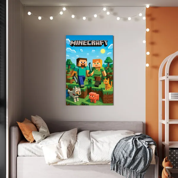 Detský farebný obraz - Minecraft