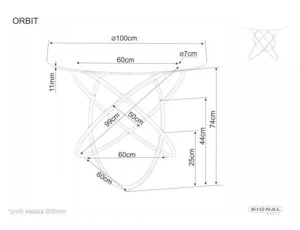 Stôl Orbit