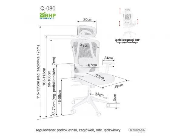 Otočné kreslo Q-080M
