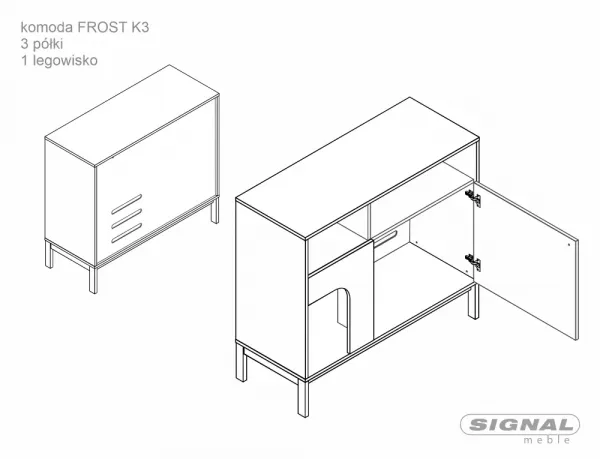 Komoda Frost K3