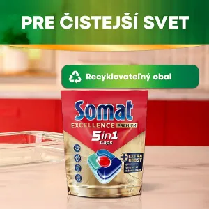 Somat Excellence Premium 5in1 kapsuly do umývačky riadu 65 ks 1267,5 g