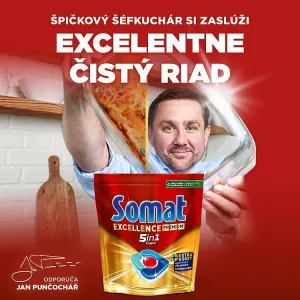 Somat Excellence Premium 5in1 kapsuly do umývačky riadu 65 ks 1267,5 g