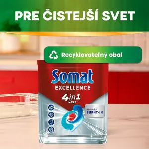 Somat Excellence 4in1 kapsuly do umývačky riadu 75 ks 1425 g