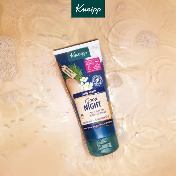 Kneipp Good Night sprchový gél Swiss Stone Pine & Balsam Torchwood 200 ml