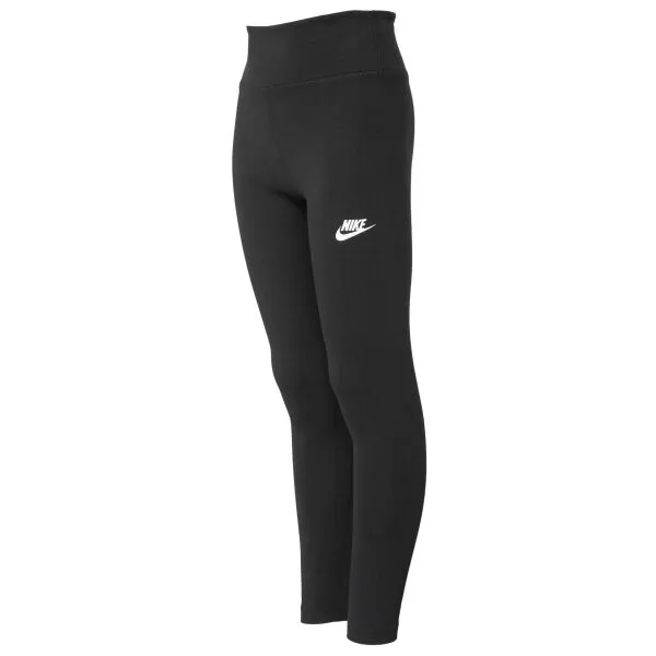 Nike NSW NK CLSC HR 7/8 TIGHT LBR Dievčenské legíny, čierna, veľkosť