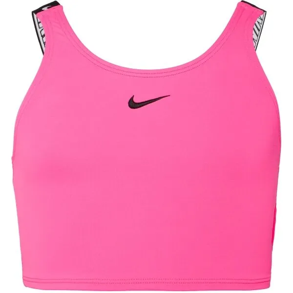 Nike NIKE LOGO TAPE Dievčenské plavky, ružová, veľkosť