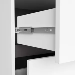 Ak furniture Závěsná skříňka pod umyvadlo VAMI 90 cm bílá/grafitová