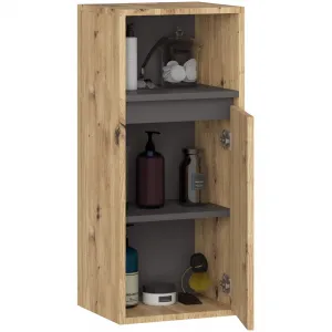 Ak furniture Závěsná koupelnová skříňka VAMI 35 cm dub artisan/šedý grafit