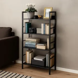 TZB Regál VARBERG 125x60 cm černý