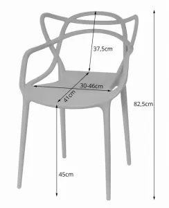 Set dvoch stoličiek KATO biele (2ks)