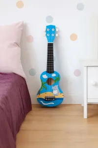 ECOTOYS Detské ukulele TINY PLAYER modré