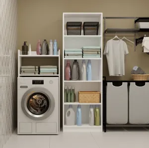 TP Living Kúpeľňový regál nad práčku NINA biely