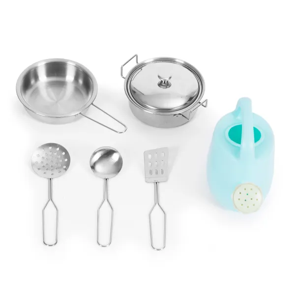 ECOTOYS Dřevěná kuchyňka pro děti MASTER hnědá