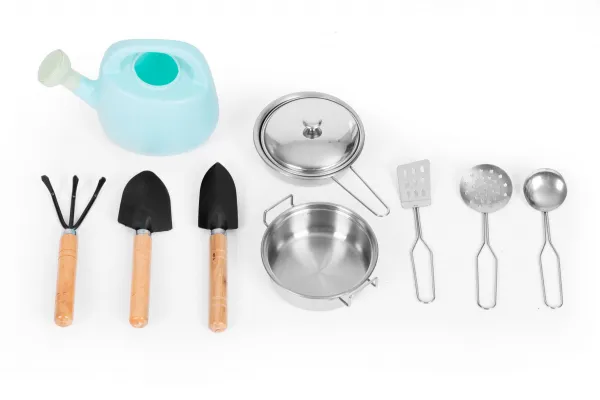 ECOTOYS Dřevěná kuchyňka pro děti MASTER II hnědá