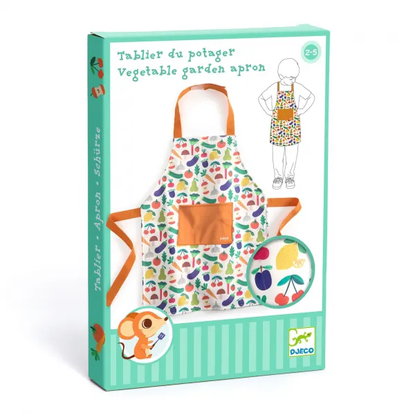 Detská zásterka - ovocie a zelenina