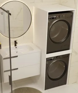 TP Living Stojan na práčku a sušičku POLA biely