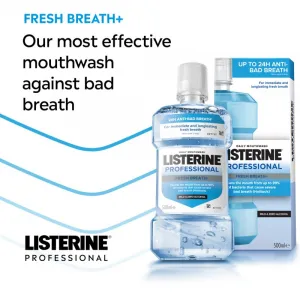 LISTERINE Professional fresh breath + ústna voda bez alkoholu 500 ml