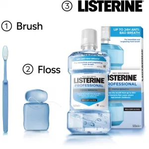 LISTERINE Professional fresh breath + ústna voda bez alkoholu 500 ml