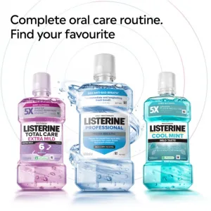 LISTERINE Professional fresh breath + ústna voda bez alkoholu 500 ml