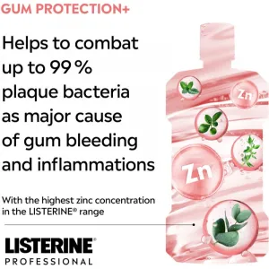 Listerine Professional Gum Protection+ ústna voda na ochranu zubov a ďasien 500 ml