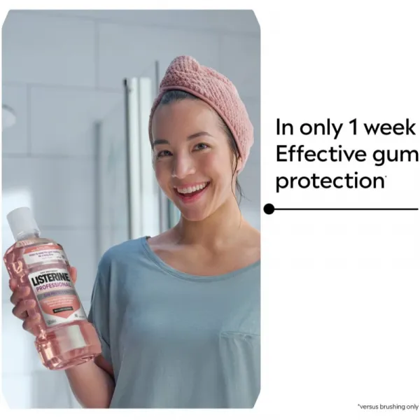 Listerine Professional Gum Protection+ ústna voda na ochranu zubov a ďasien 500 ml