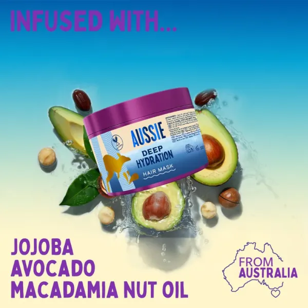 Aussie Deep Hydration Hair Mask intenzívna hydratačná maska pre suché a poškodené vlasy 500 ml