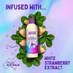 Aussie Oh My Gloss Shampoo šampón na lesk a hebkosť vlasov 300 ml