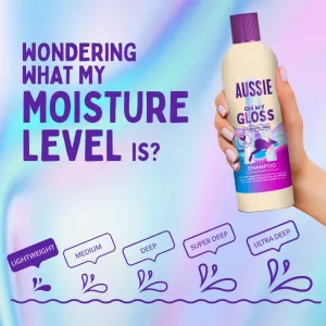 Aussie Oh My Gloss Shampoo šampón na lesk a hebkosť vlasov 300 ml